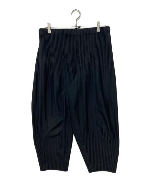 HOMME PLISSE ISSEY MIYAKE（オム プリッセ イッセイ ミヤケ）HOMME PLISSE ISSEY MIYAKE (オム プリッセ イッセイ ミヤケ) 消しプリーツパンツ ブラック サイズ:3の古着・服飾アイテム