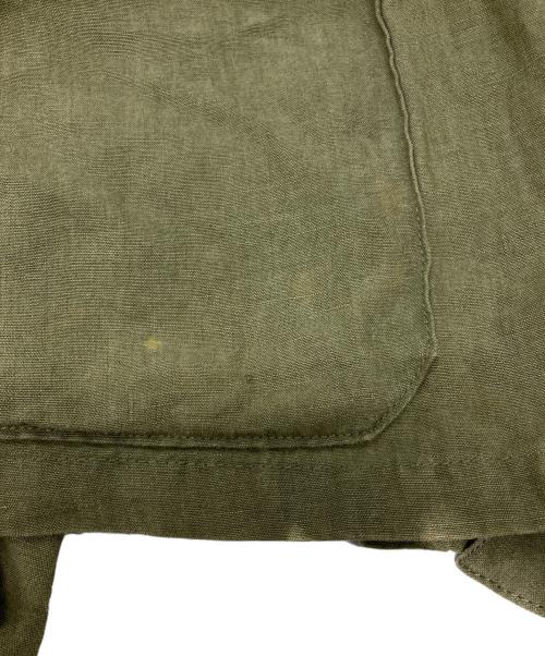 AURALEE（オーラリー）AURALEE (オーラリー) ウォッシュドリネンベルテッドジャケット カーキ サイズ:3の古着・服飾アイテム