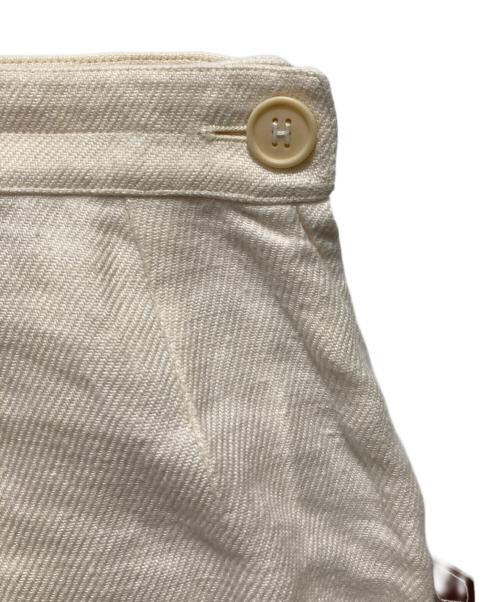 HERMES（エルメス）HERMES (エルメス) オールドリネンパンツ ホワイト サイズ:40の古着・服飾アイテム