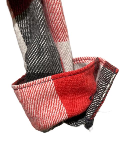 FIVE BROTHER（ファイブブラザー）FIVE BROTHER (ファイブブラザー) 80'sバッファローチェックヘビ-コットンネルシャツ レッド サイズ:Mの古着・服飾アイテム