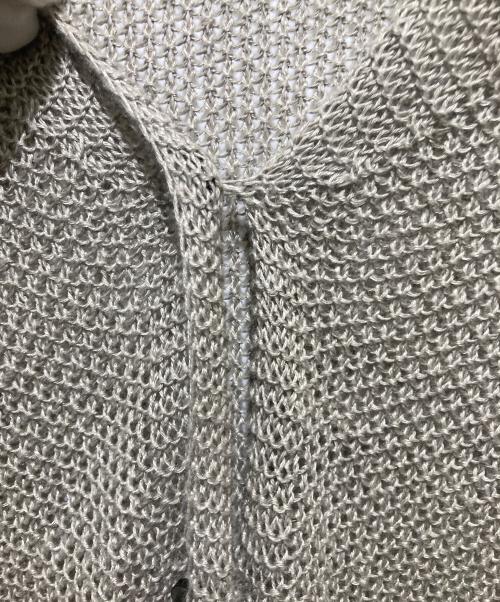 BARNYARDSTORM（バンヤードストーム）BARNYARDSTORM (バンヤードストーム) リネン モスステッチニットカーディガン グレー サイズ:FREEの古着・服飾アイテム