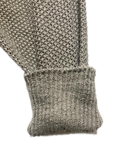 BARNYARDSTORM（バンヤードストーム）BARNYARDSTORM (バンヤードストーム) リネン モスステッチニットカーディガン グレー サイズ:FREEの古着・服飾アイテム