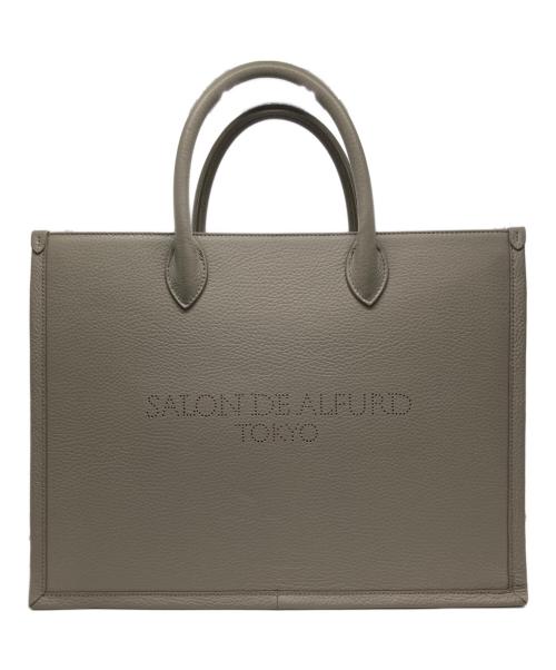 SALON DE ALFURD（サロン・ド・アルファード）SALON DE ALFURD (サロン・ド・アルファード) エリーナ2WAYトートバッグ グレーの古着・服飾アイテム