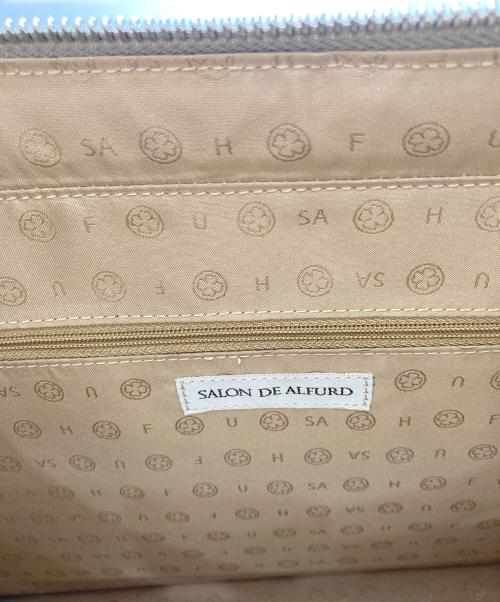 SALON DE ALFURD（サロン・ド・アルファード）SALON DE ALFURD (サロン・ド・アルファード) エリーナ2WAYトートバッグ グレーの古着・服飾アイテム