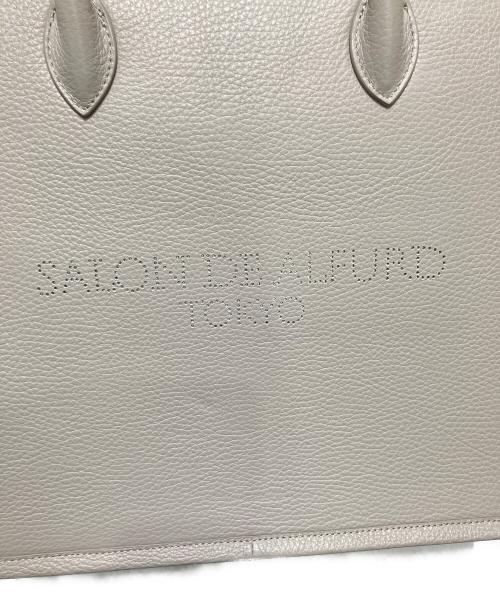 SALON DE ALFURD（サロン・ド・アルファード）SALON DE ALFURD (サロン・ド・アルファード) エリーナ2WAYトートバッグ グレーの古着・服飾アイテム
