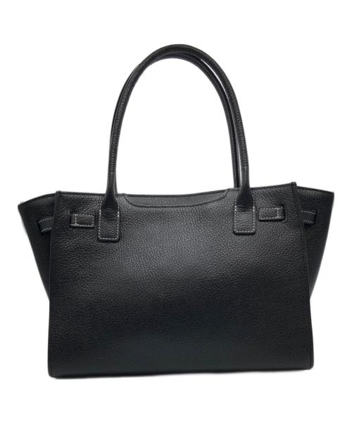 傳濱野（デンハマノ）傳濱野 (デンハマノ) ミーティアスクエアハンドバッグ ブラックの古着・服飾アイテム