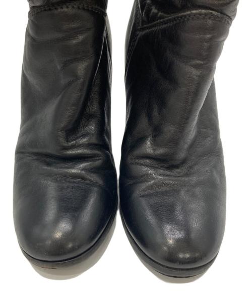 CHANEL（シャネル）CHANEL (シャネル) ココマーク フリースライナー ロングブーツ ブラック サイズ:36Cの古着・服飾アイテム