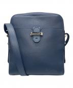 BVLGARIブルガリ）の古着「BVCKLEショルダーバッグ」｜ネイビー