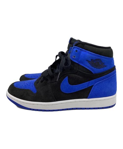 NIKE（ナイキ）NIKE (ナイキ) Air Jordan 1 Retro High OG ブラック×ブルー サイズ:28 未使用品の古着・服飾アイテム