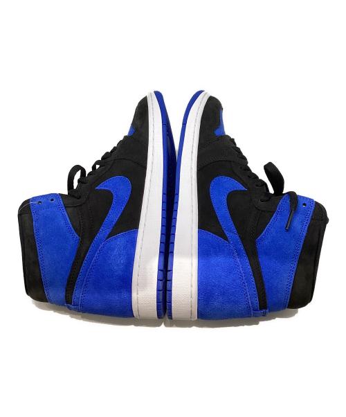 NIKE（ナイキ）NIKE (ナイキ) Air Jordan 1 Retro High OG ブラック×ブルー サイズ:28 未使用品の古着・服飾アイテム