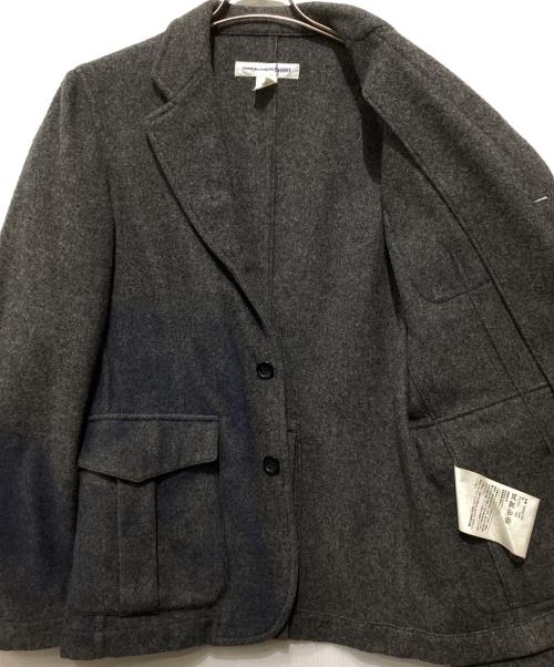 COMME des GARCONS SHIRT（コムデギャルソンシャツ）COMME des GARCONS SHIRT (コムデギャルソンシャツ) 藍染ウール3Bジャケット グレー サイズ:Sの古着・服飾アイテム