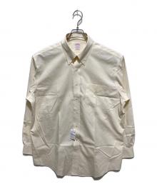 BROOKS BROTHERS 346（ブルックスブラザーズ 346）の古着「ボタンダウンシャツ」｜イエロー