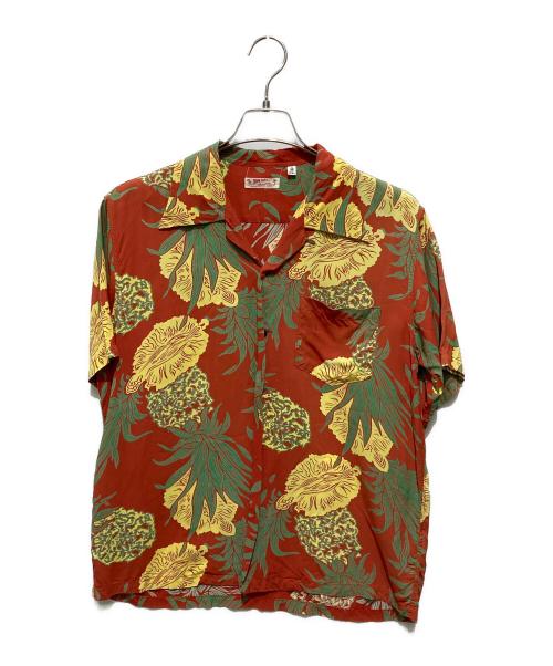 Sun Surf（サンサーフ）Sun Surf (サンサーフ) オープンカラーシャツ レッド サイズ:Mの古着・服飾アイテム