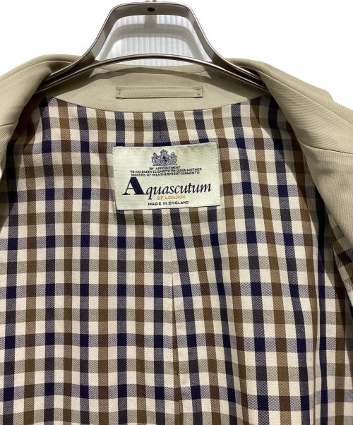 Aquascutum（アクアスキュータム）Aquascutum (アクアスキュータム) ステンカラーコート ベージュ サイズ:Mの古着・服飾アイテム