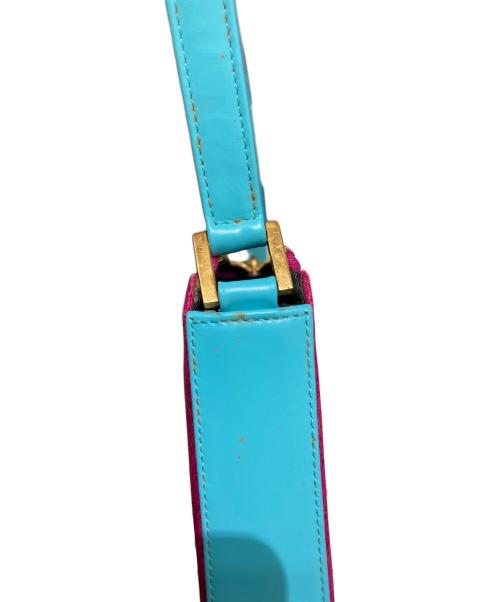 BVLGARI（ブルガリ）BVLGARI (ブルガリ) ワンショルダーバッグ ピンク×ブルー サイズ:OneSizeの古着・服飾アイテム