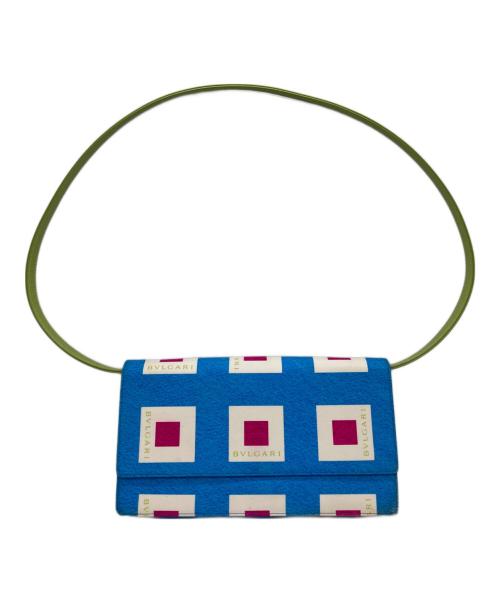 BVLGARI（ブルガリ）BVLGARI (ブルガリ) ショルダーバッグ ブルー×グリーン サイズ:OneSizeの古着・服飾アイテム