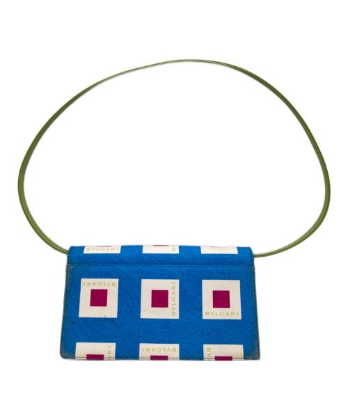 BVLGARI（ブルガリ）BVLGARI (ブルガリ) ショルダーバッグ ブルー×グリーン サイズ:OneSizeの古着・服飾アイテム
