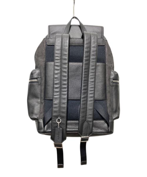 COACH（コーチ）COACH (コーチ) キャンバスレザーバックパック ブラックの古着・服飾アイテム