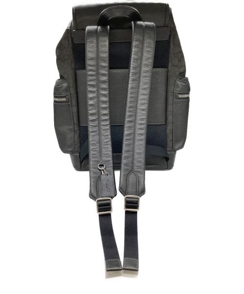 COACH（コーチ）COACH (コーチ) キャンバスレザーバックパック ブラックの古着・服飾アイテム