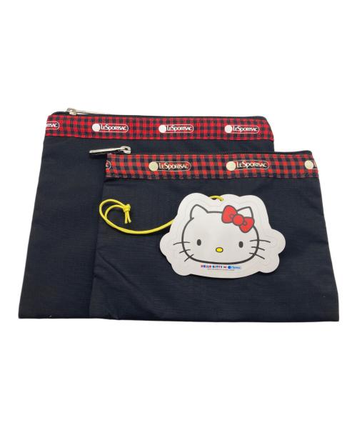 LeSportsac（レスポートサック）LeSportsac (レスポートサック) HELLO KITTY (ハローキティ) ショルダーバッグ ブラックの古着・服飾アイテム