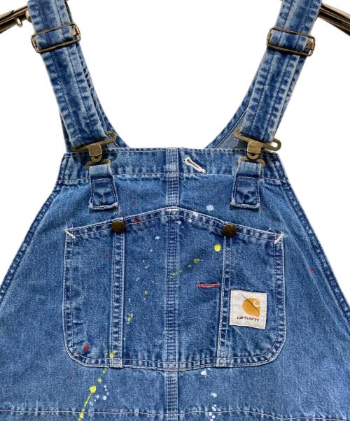 CarHartt（カーハート）CarHartt (カーハート) ペンキ デニム オーバーオール ブルー サイズ:不明の古着・服飾アイテム