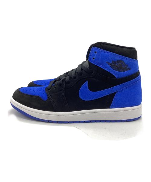 NIKE（ナイキ）NIKE (ナイキ) AIR JORDAN 1 RETRO HIGH ブラック×ブルー サイズ:27.5cmの古着・服飾アイテム