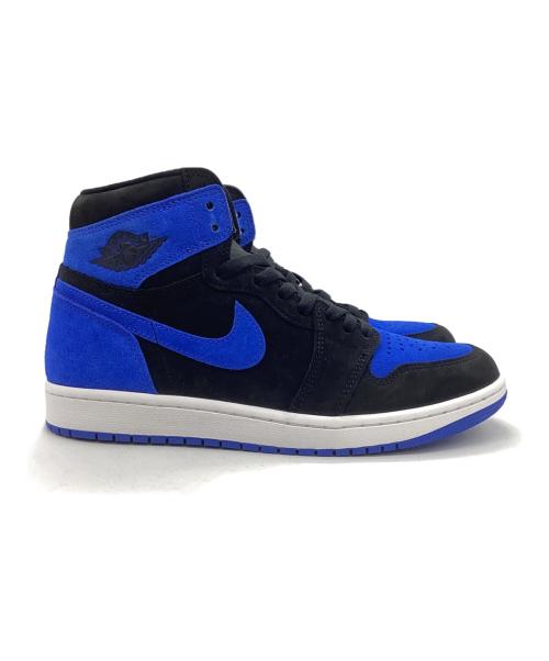 NIKE（ナイキ）NIKE (ナイキ) AIR JORDAN 1 RETRO HIGH ブラック×ブルー サイズ:27.5cmの古着・服飾アイテム