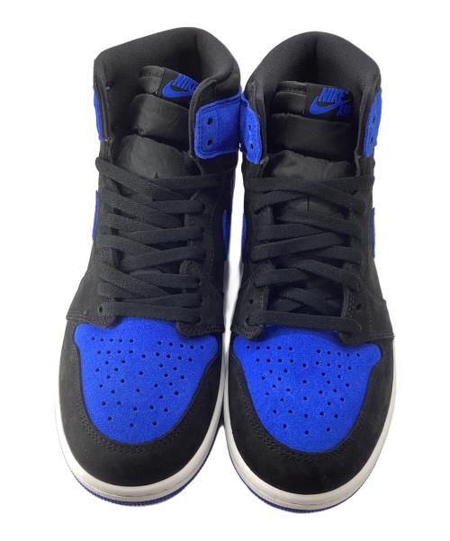 NIKE（ナイキ）NIKE (ナイキ) AIR JORDAN 1 RETRO HIGH ブラック×ブルー サイズ:27.5cmの古着・服飾アイテム