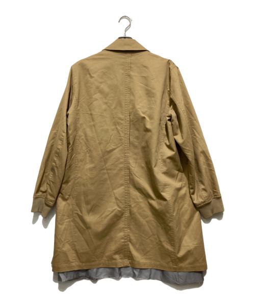 JohnUNDERCOVER（ジョンアンダーカバー）JohnUNDERCOVER (ジョンアンダーカバー) カットオフ加工ステンカラーコート ベージュ サイズ:4の古着・服飾アイテム