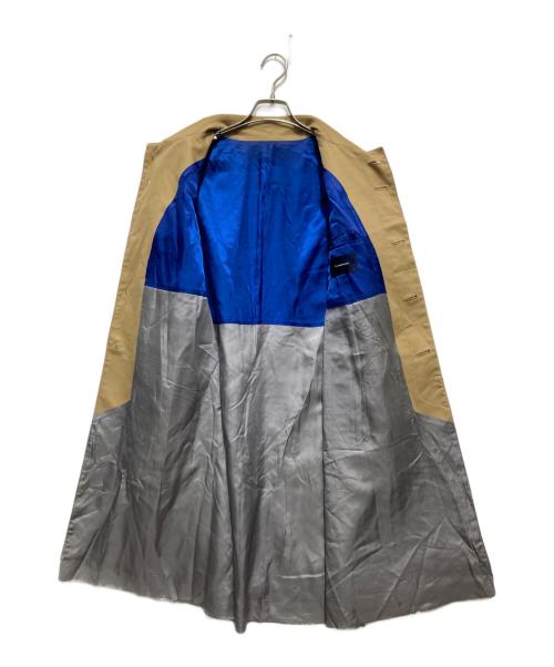 JohnUNDERCOVER（ジョンアンダーカバー）JohnUNDERCOVER (ジョンアンダーカバー) カットオフ加工ステンカラーコート ベージュ サイズ:4の古着・服飾アイテム