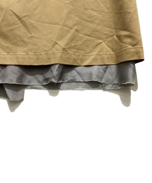 JohnUNDERCOVER（ジョンアンダーカバー）JohnUNDERCOVER (ジョンアンダーカバー) カットオフ加工ステンカラーコート ベージュ サイズ:4の古着・服飾アイテム