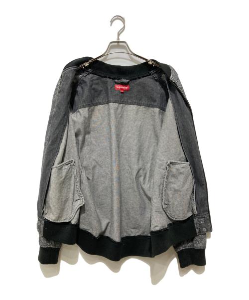 SUPREME（シュプリーム）SUPREME (シュプリーム) 13SS Denim Campus Jacket グレー×ブラック サイズ:XLの古着・服飾アイテム