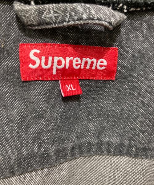 SUPREME（シュプリーム）SUPREME (シュプリーム) 13SS Denim Campus Jacket グレー×ブラック サイズ:XLの古着・服飾アイテム