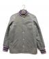 SKOOKUM（スクーカム）の古着「レザー切替スタジャン」｜グレー