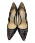 中古・古着 JIMMY CHOO (ジミーチュウ) スタッズハイヒールパンプス ブラック サイズ:35 1/2：25000円