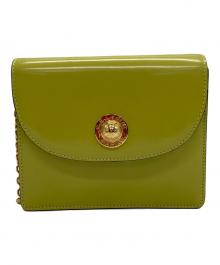 CELINE（セリーヌ）の古着「スターボールチェーンショルダーバッグ」｜グリーン