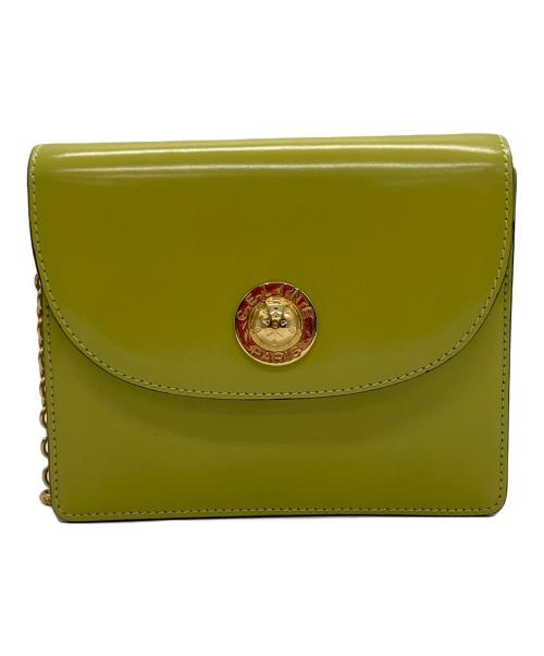 CELINE（セリーヌ）CELINE (セリーヌ) スターボールチェーンショルダーバッグ グリーンの古着・服飾アイテム
