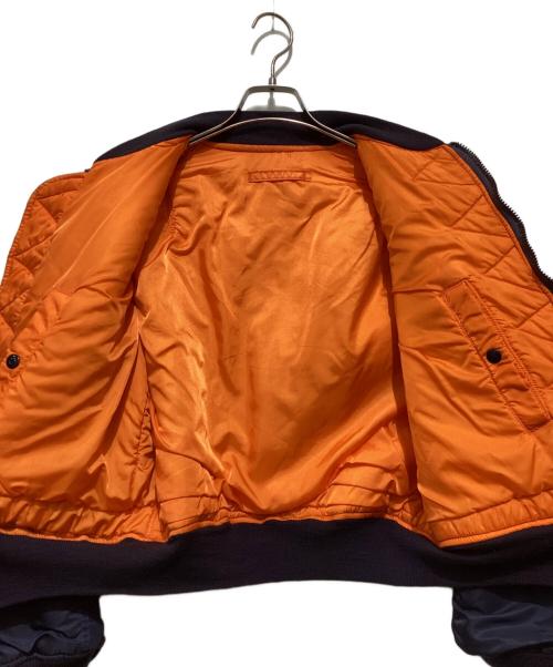 ALPHA（アルファ）ALPHA (アルファ) 70’s MA-1フライトジャケット ネイビー×オレンジ サイズ:Mの古着・服飾アイテム