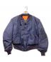 ALPHA（アルファ）の古着「70’s MA-1フライトジャケット」｜ネイビー×オレンジ
