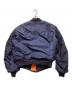 ALPHA (アルファ) 70’s MA-1フライトジャケット ネイビー×オレンジ サイズ:M：15000円