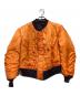 中古・古着 ALPHA (アルファ) 70’s MA-1フライトジャケット ネイビー×オレンジ サイズ:M：15000円