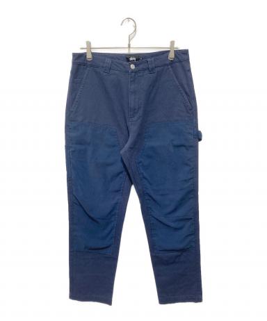 中古・古着通販】stussy (ステューシー) ダブルニーパンツ ネイビー