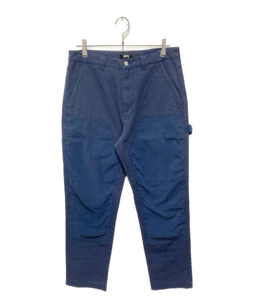 stussy（ステューシー）stussy (ステューシー) ダブルニーパンツ ネイビー サイズ:32の古着・服飾アイテム