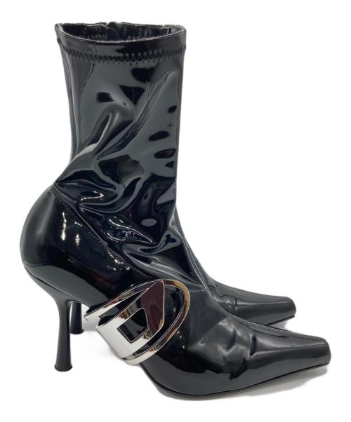 DIESEL（ディーゼル）DIESEL (ディーゼル) D-ECLIIPSE BT ブーツ / エナメルブーツ ブラック サイズ:37の古着・服飾アイテム