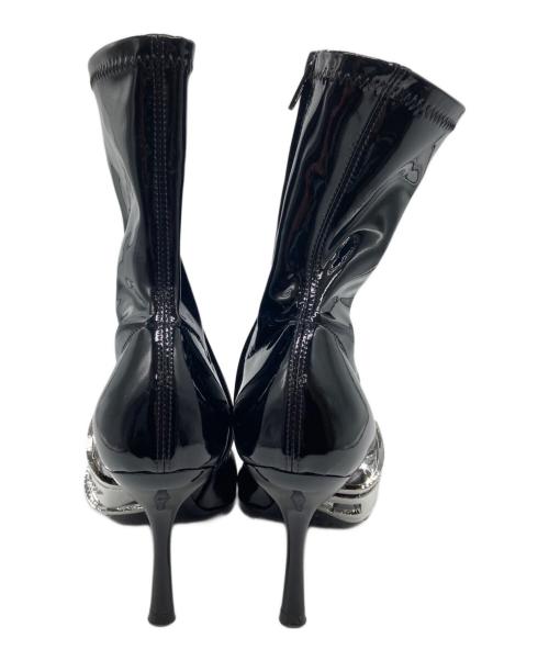 DIESEL（ディーゼル）DIESEL (ディーゼル) D-ECLIIPSE BT ブーツ / エナメルブーツ ブラック サイズ:37の古着・服飾アイテム