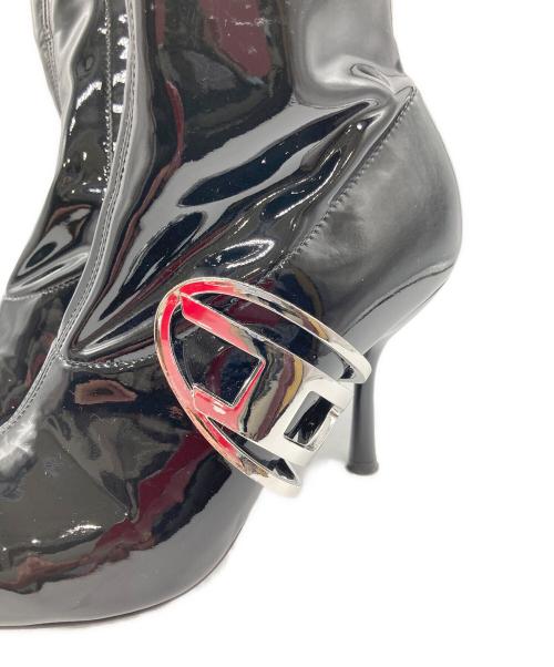 DIESEL（ディーゼル）DIESEL (ディーゼル) D-ECLIIPSE BT ブーツ / エナメルブーツ ブラック サイズ:37の古着・服飾アイテム