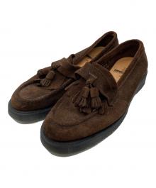 GEORGE COX（ジョージコックス）の古着「スウェードタッセルローファー」｜ブラウン