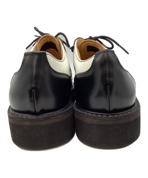 R.J.B（アールジェイビー）R.J.B (アールジェイビー) THE FLAT HEAD FLAT LOW SHOES ホワイト×ブラック サイズ:8の古着・服飾アイテム