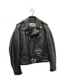 Schott（ショット）の古着「618 カウレザー ライダースジャケット」｜ブラック