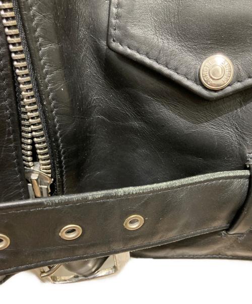 Schott（ショット）Schott (ショット) 618 カウレザー ライダースジャケット ブラック サイズ:Mの古着・服飾アイテム